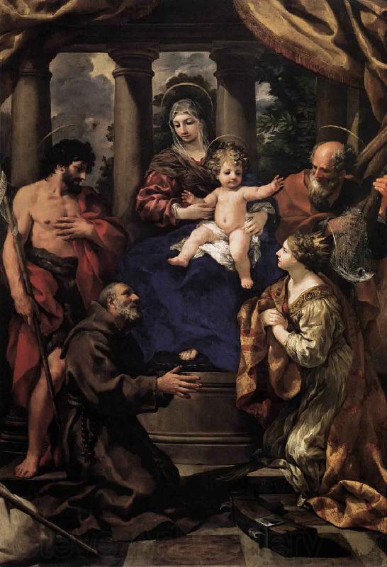 Pietro da Cortona Virgin and Child with Saints France oil painting art